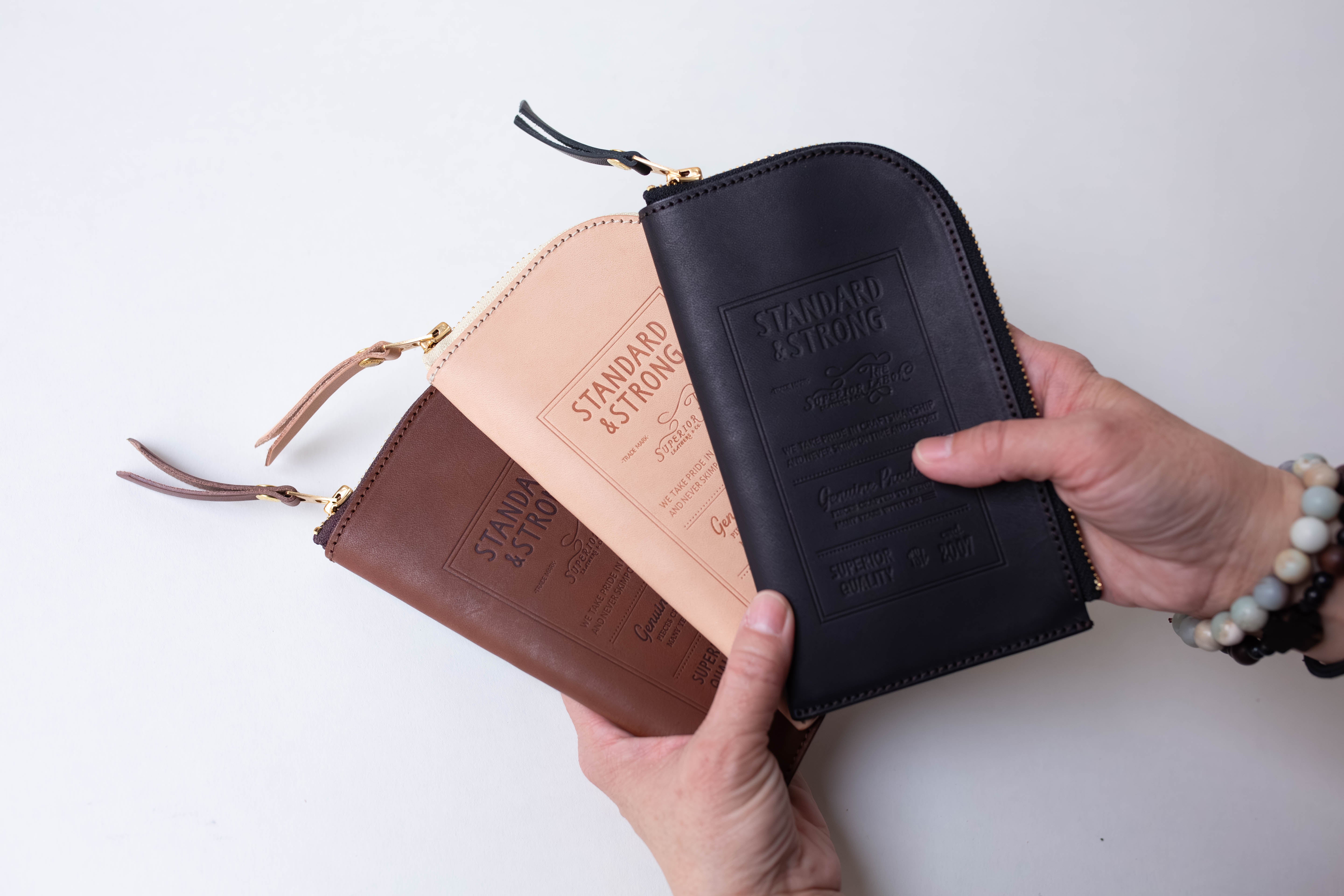 Leather Zip Case *Stamped Series*