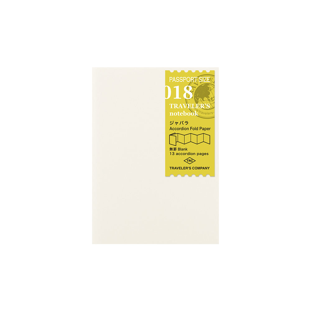 018 Accordion Fold Paper - Passport Size Refill