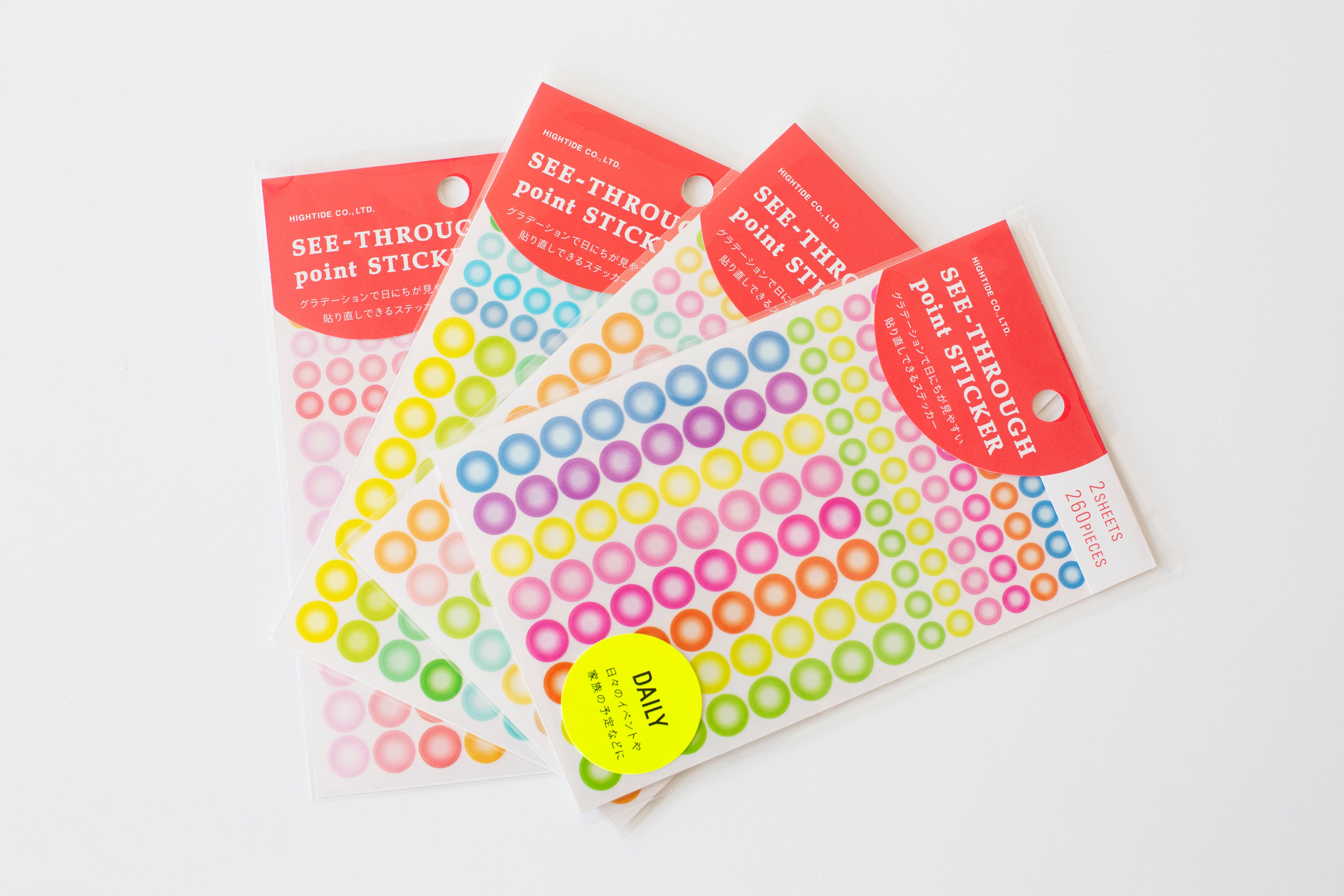 See-Through Point Stickers