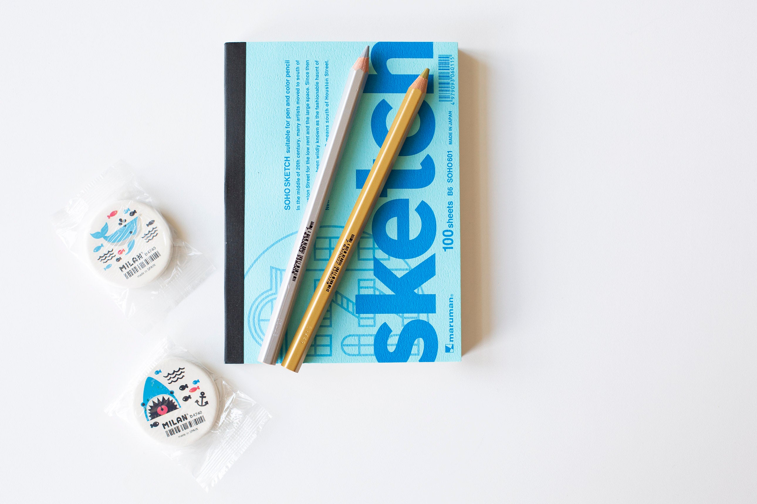 MILAN Rubber Shark Eraser