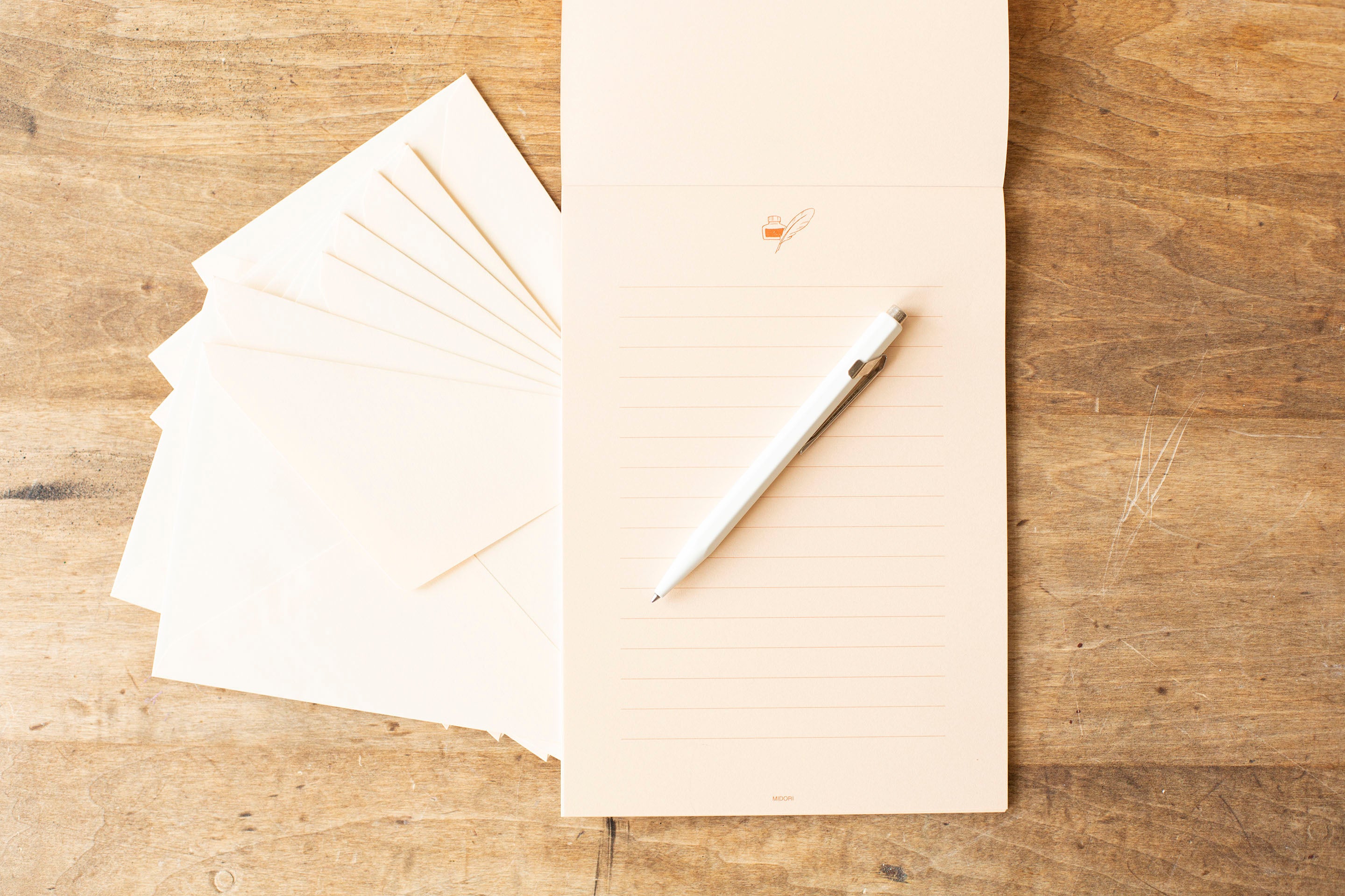 Midori Letter Pad A5 Brown