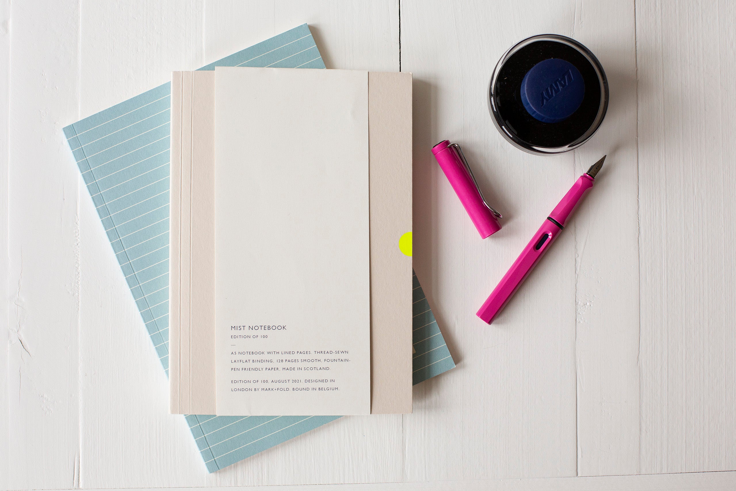 Mark + Fold Mist Notebook - Lined