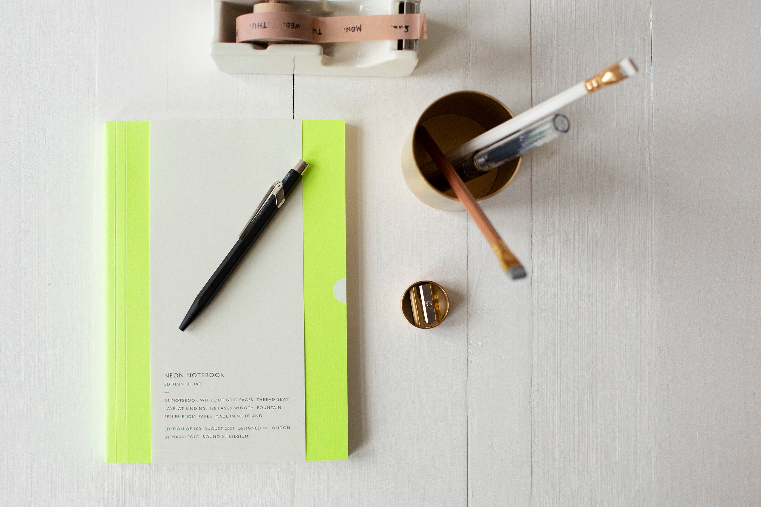 Mark + Fold Neon Notebook - Dot Grid