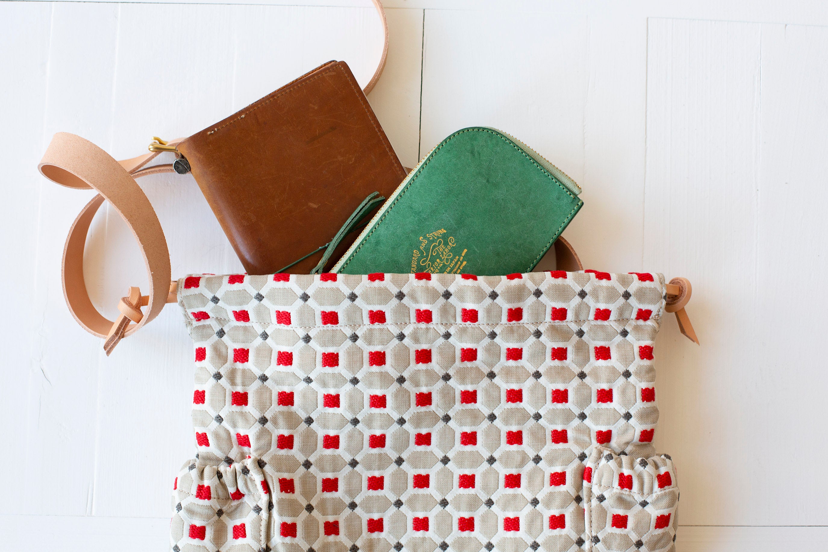 Jim Thompson Kinchaku Bag - Hopscotch