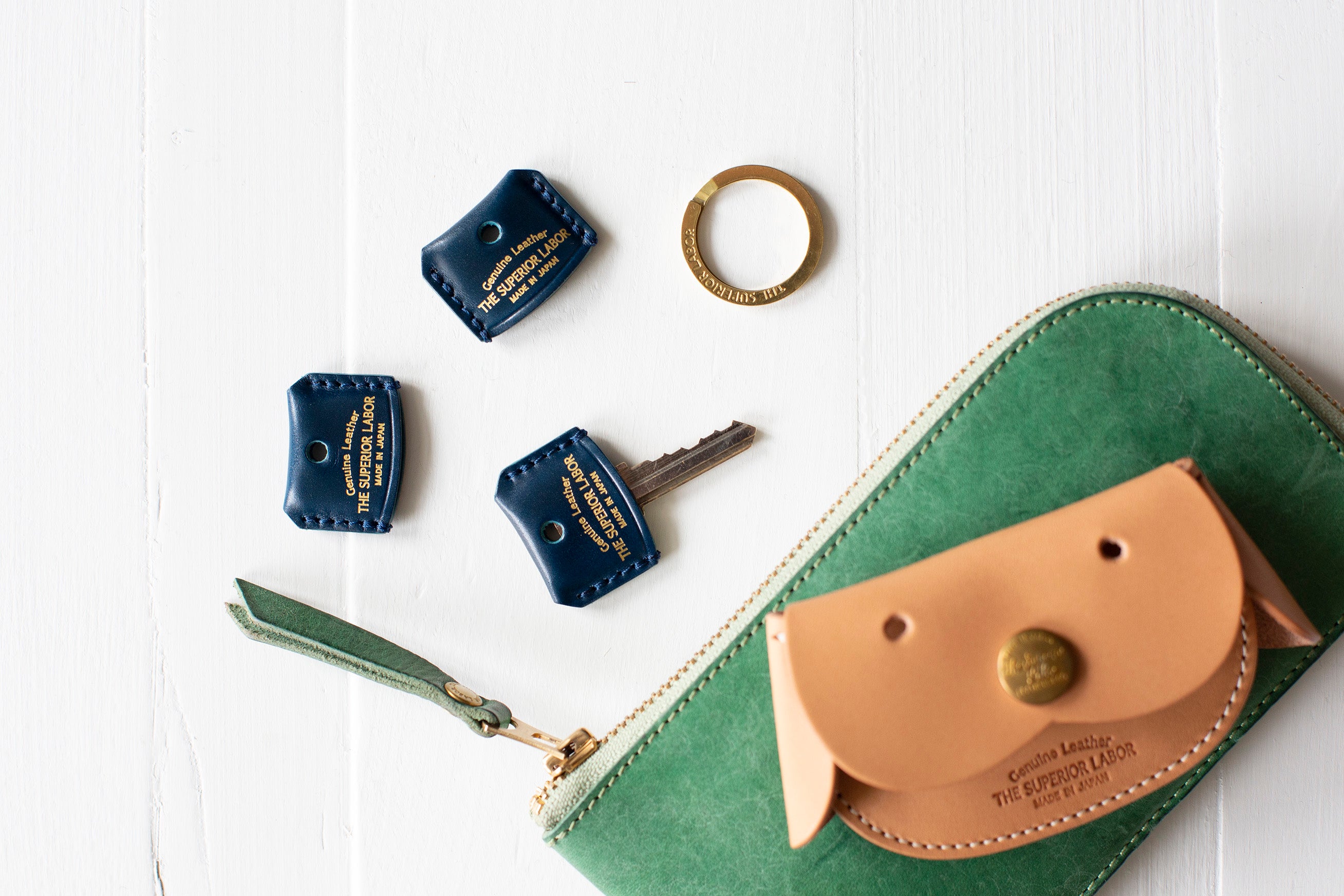 Cordovan Key Cover - Blue