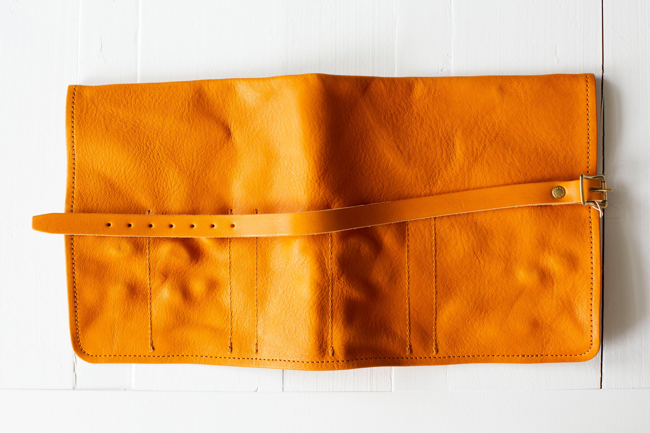 Pen Roll Case Long - Yellow