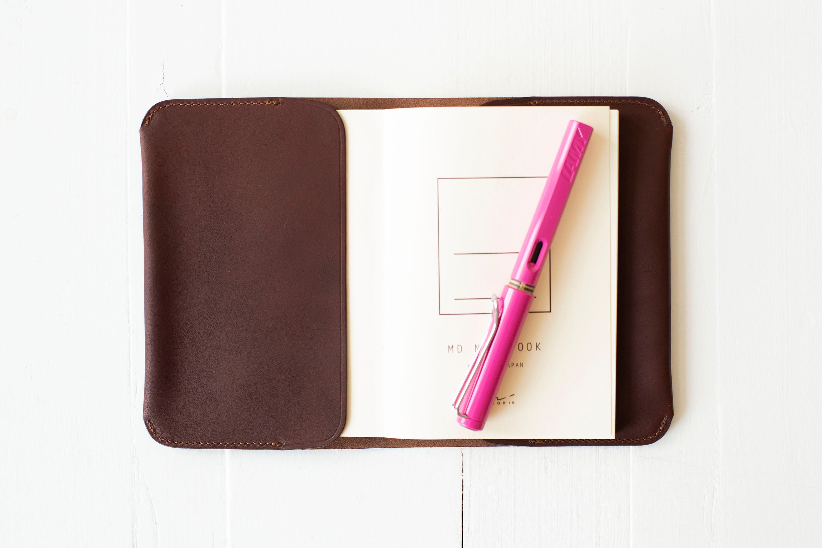 A6 Notebook Cover - Dark Brown