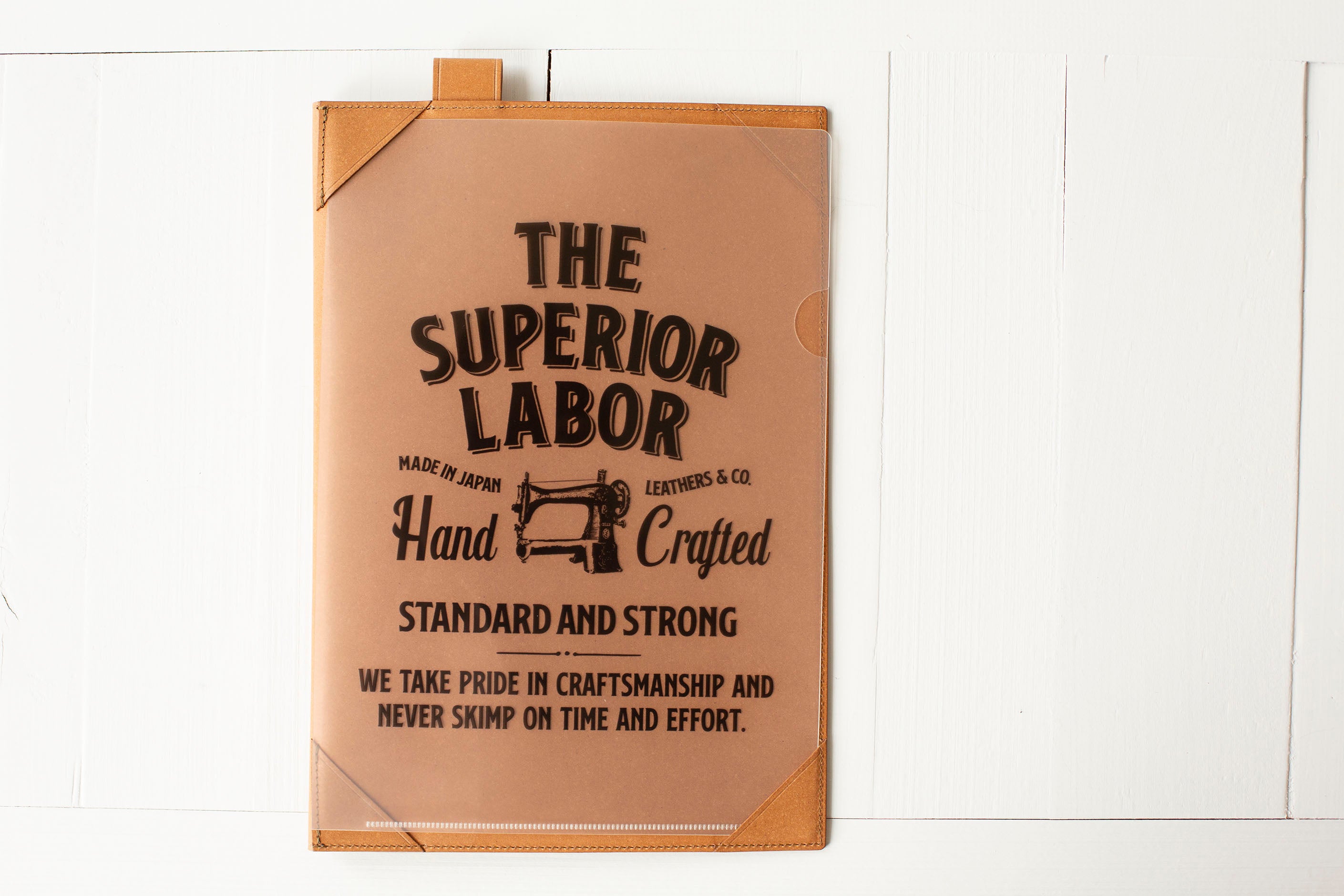 Recycled Leather Document Case - Celadon