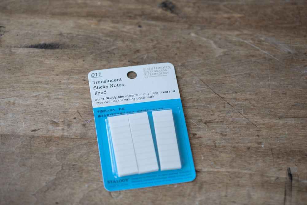 011 Translucent Sticky Notes - Lined 15 mm