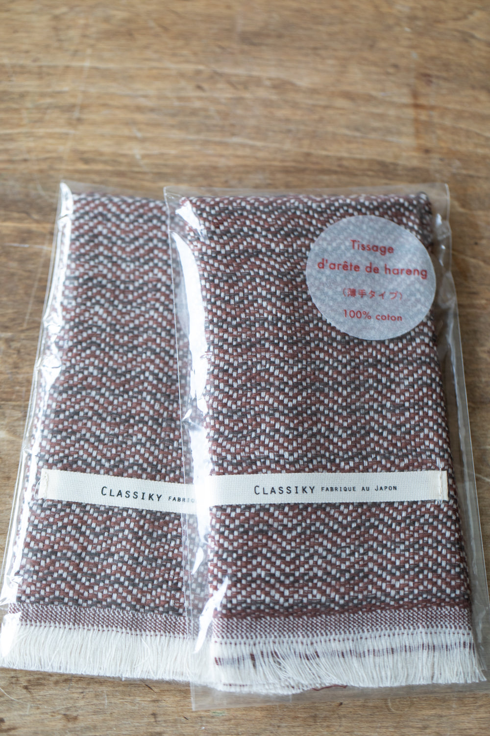 Herringbone Weaving Gauze Mini-Towel (Thin)