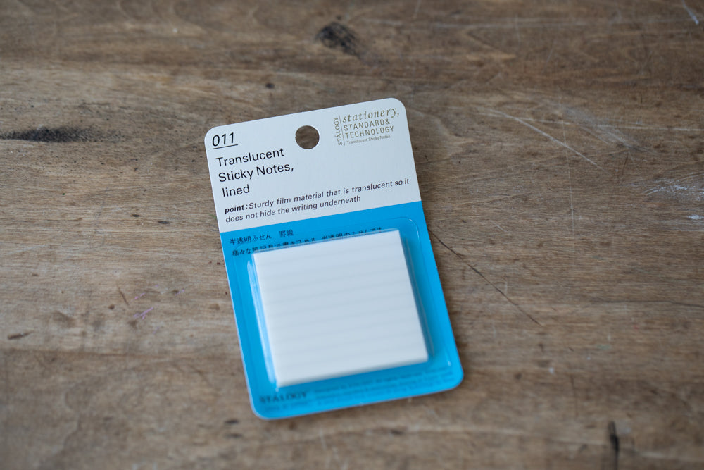 011 Translucent Sticky Notes - Lined 50 mm