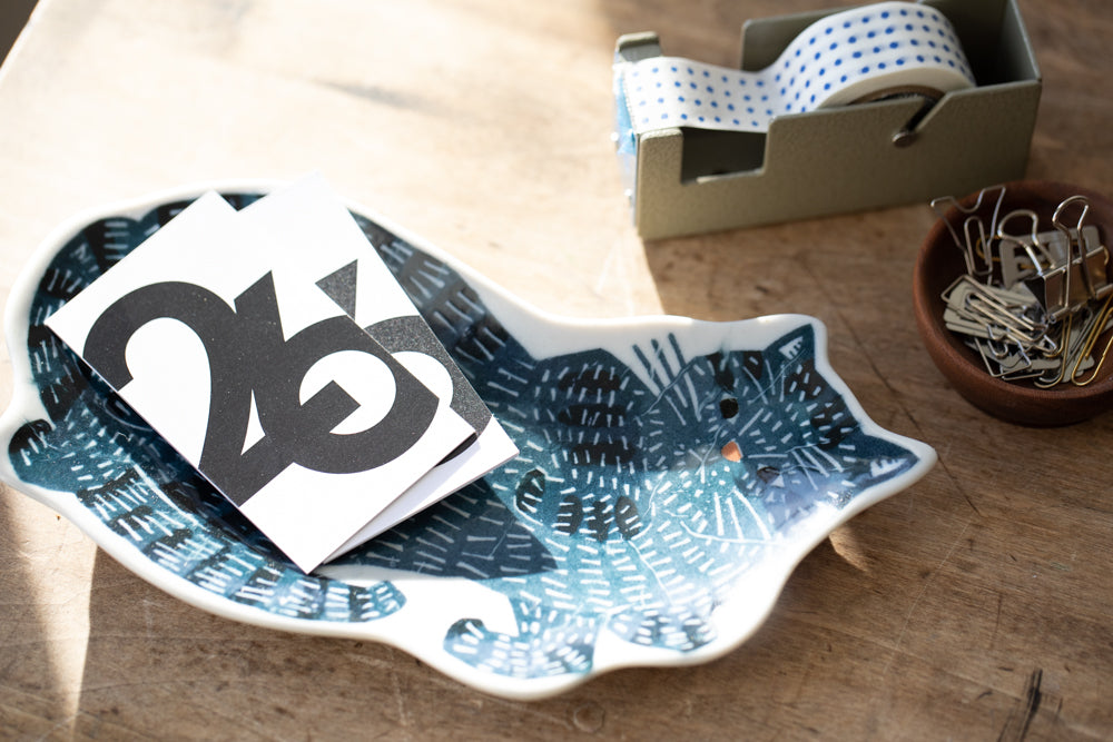 KATA KATA Medium Dish - Blue Cat