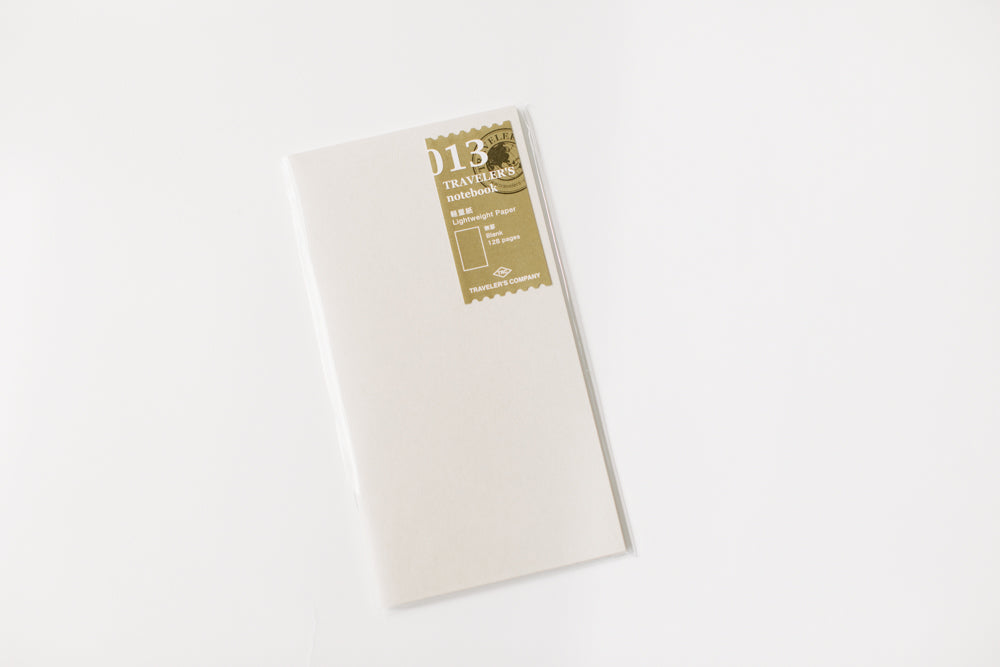013 Lightweight Paper Blank - Regular Size Refill