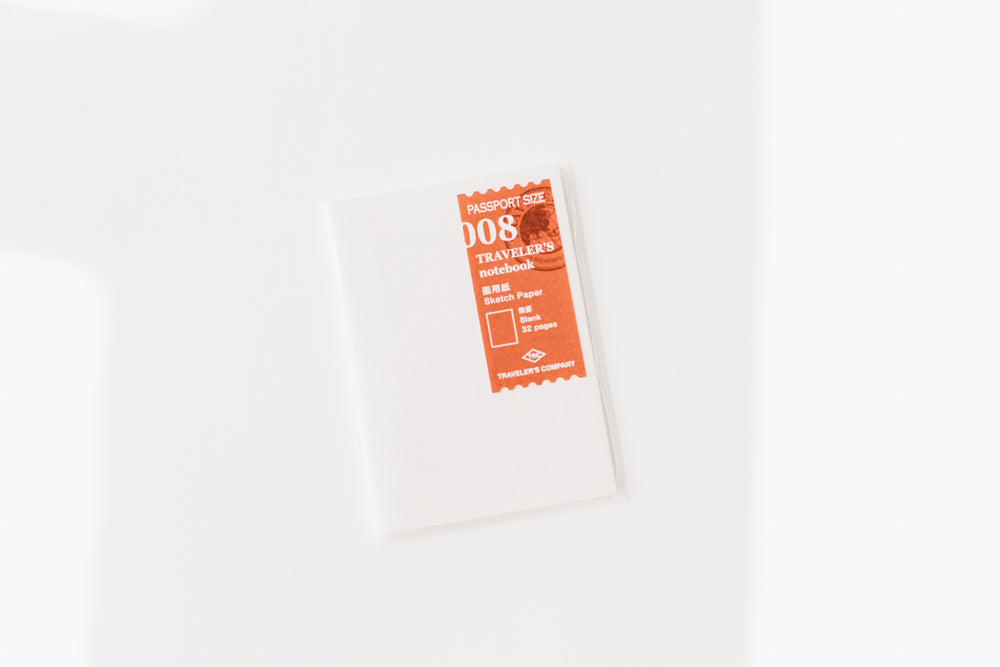 008 Sketch Paper - Passport Size Refill
