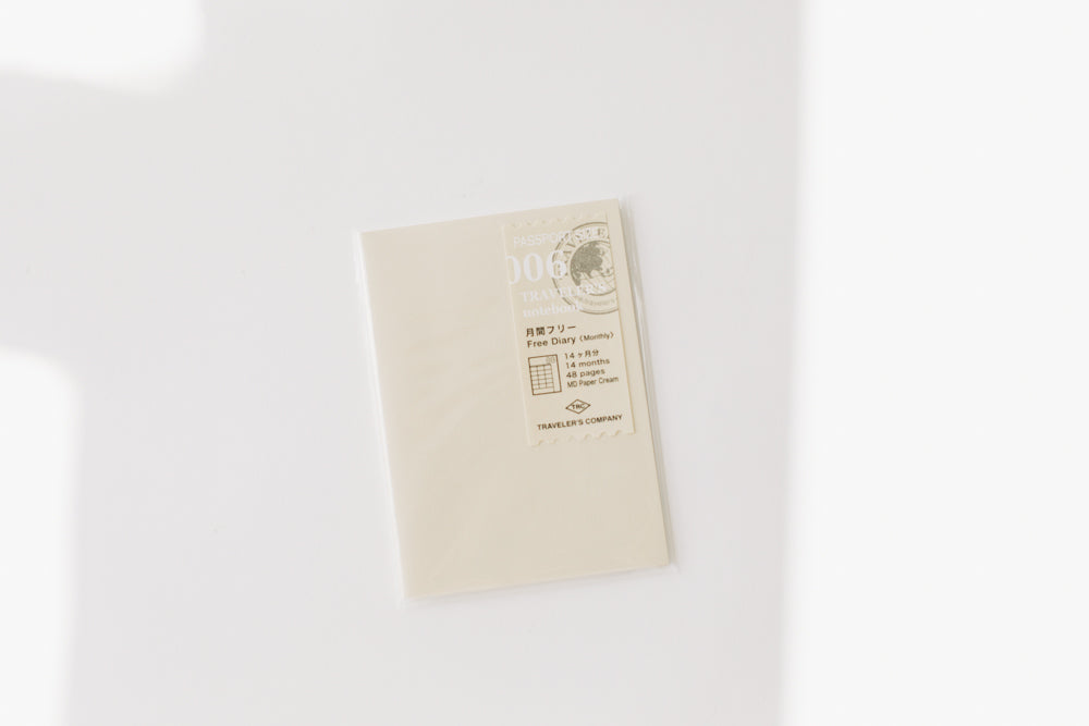 006 Monthly Diary - Passport Size Refill