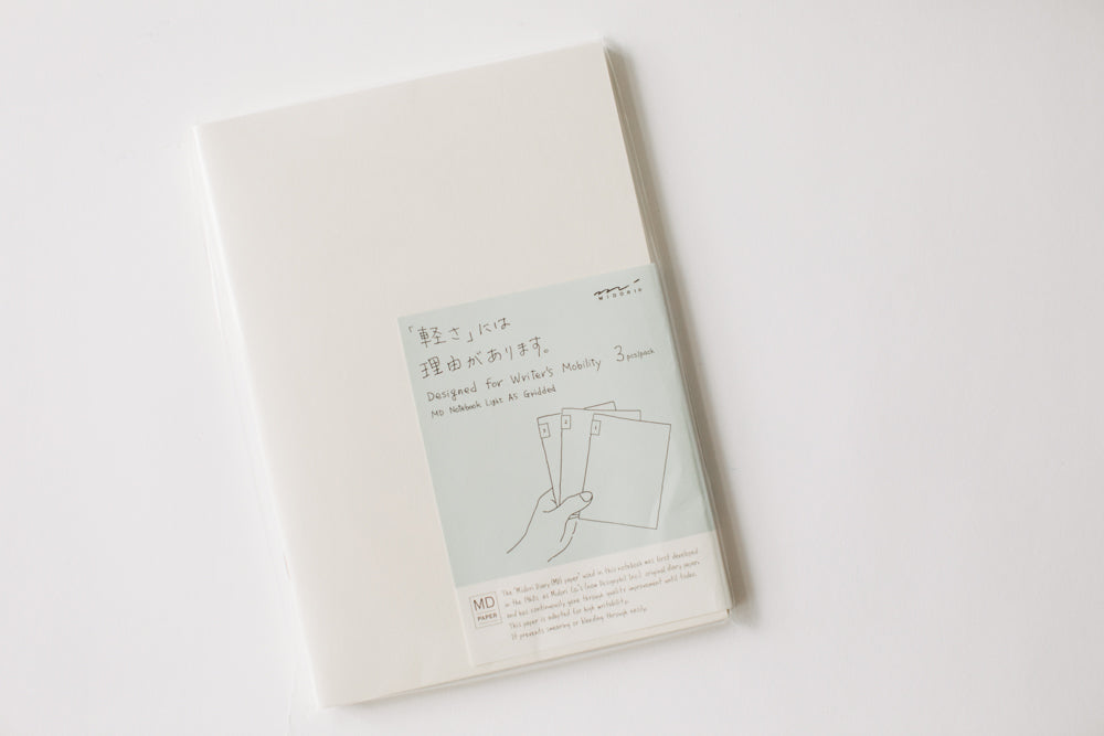 MD Notebook Light A6 3-Pack - Grid