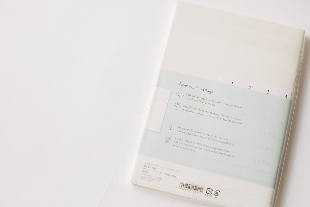 MD Notebook Light A6 3-Pack - Grid