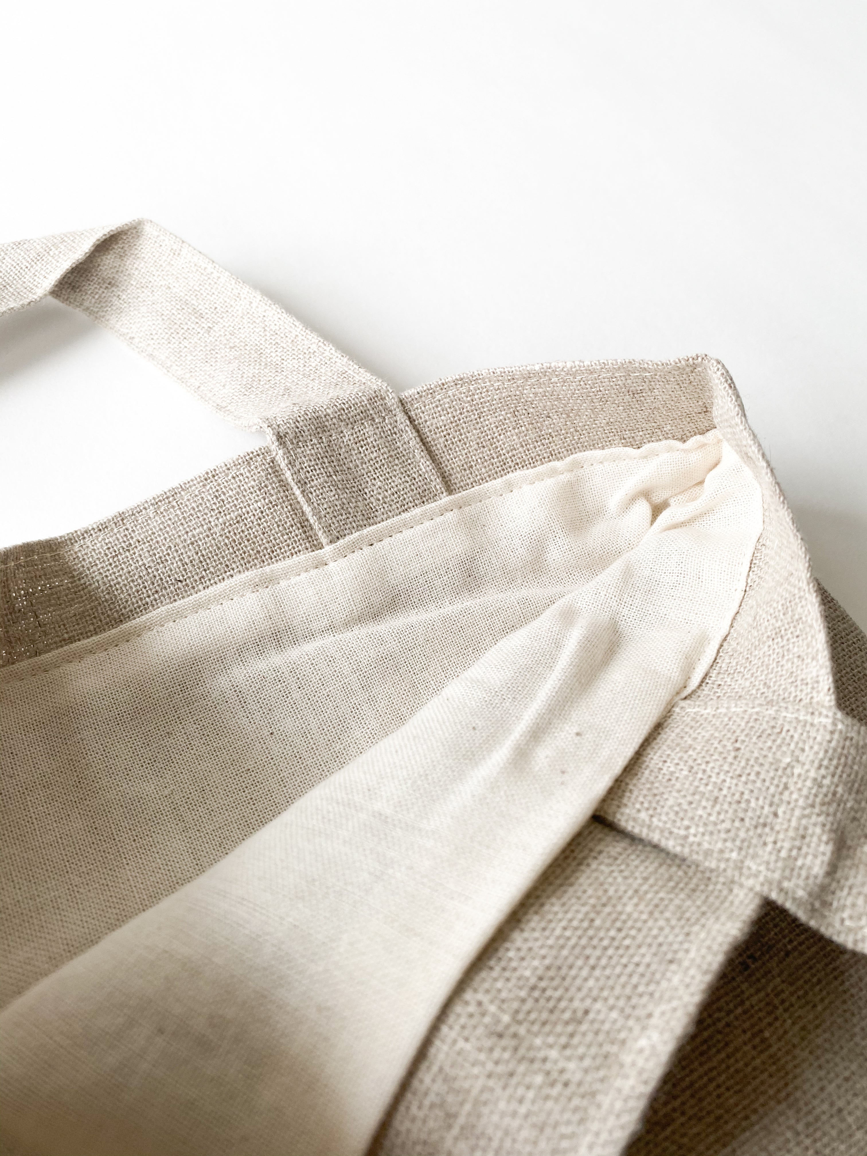 Sennokoto Embroidery Linen Lunch Bag