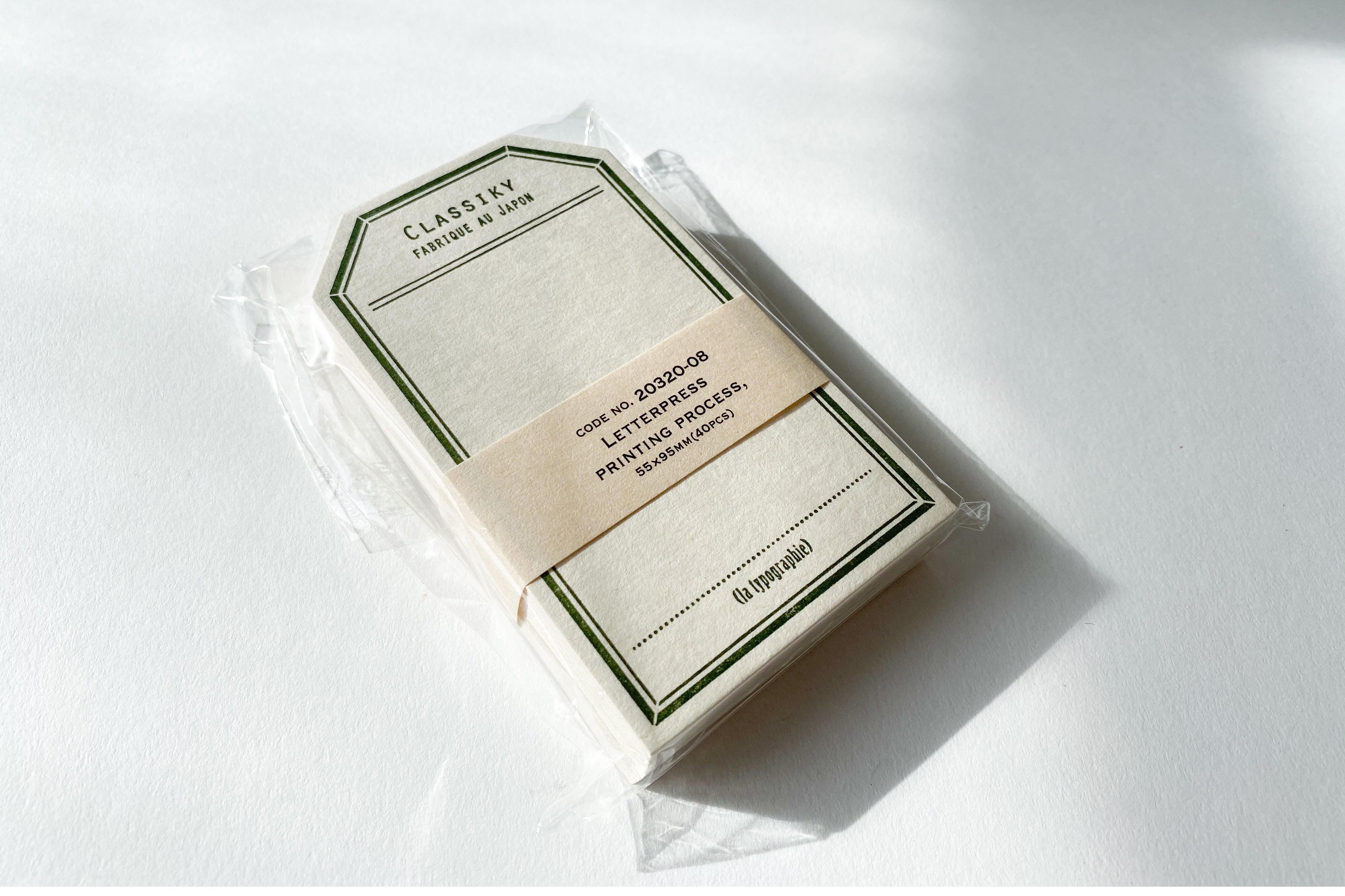 Letterpress Label Card