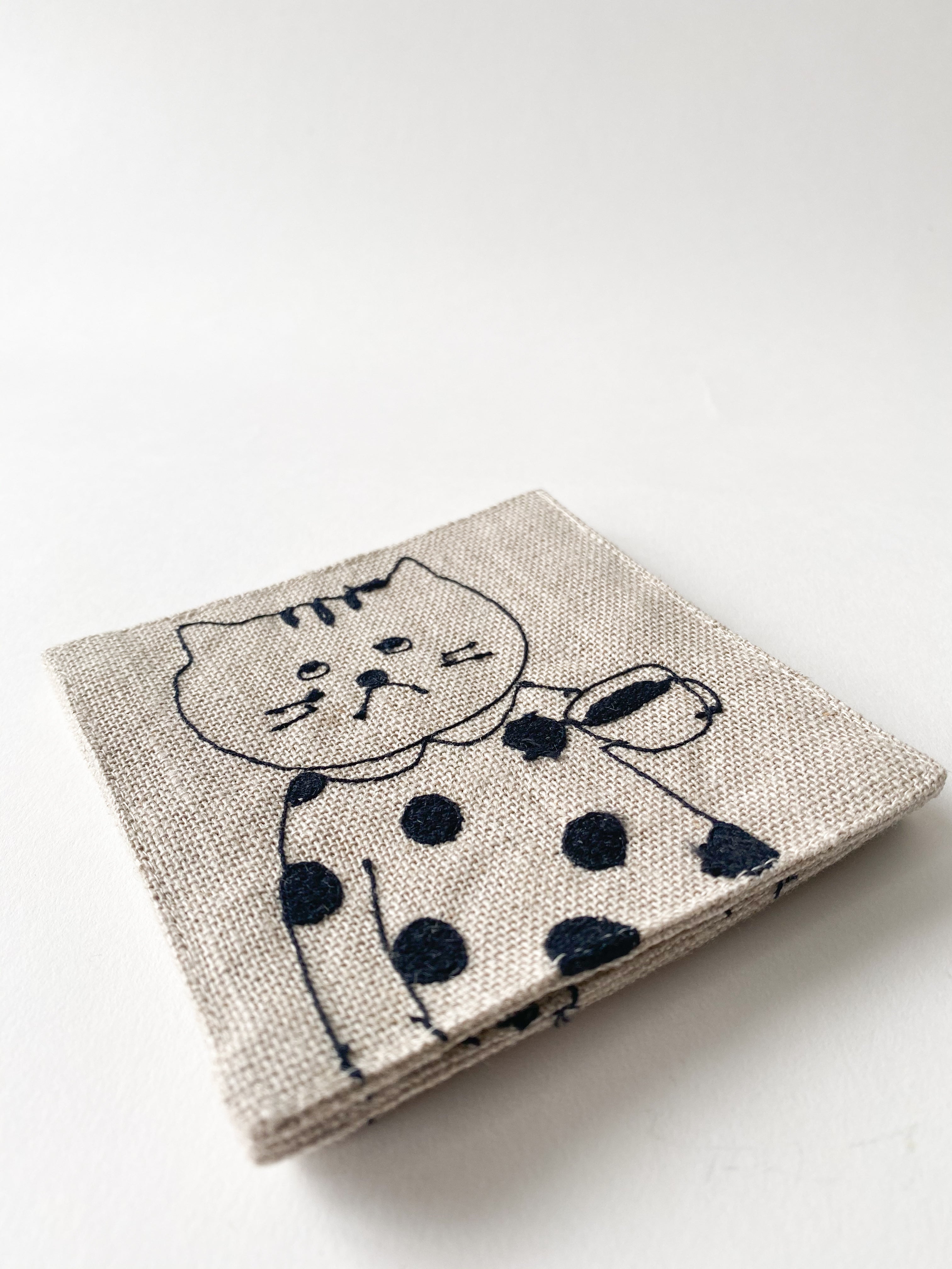 Sennokoto Embroidery Linen Coaster