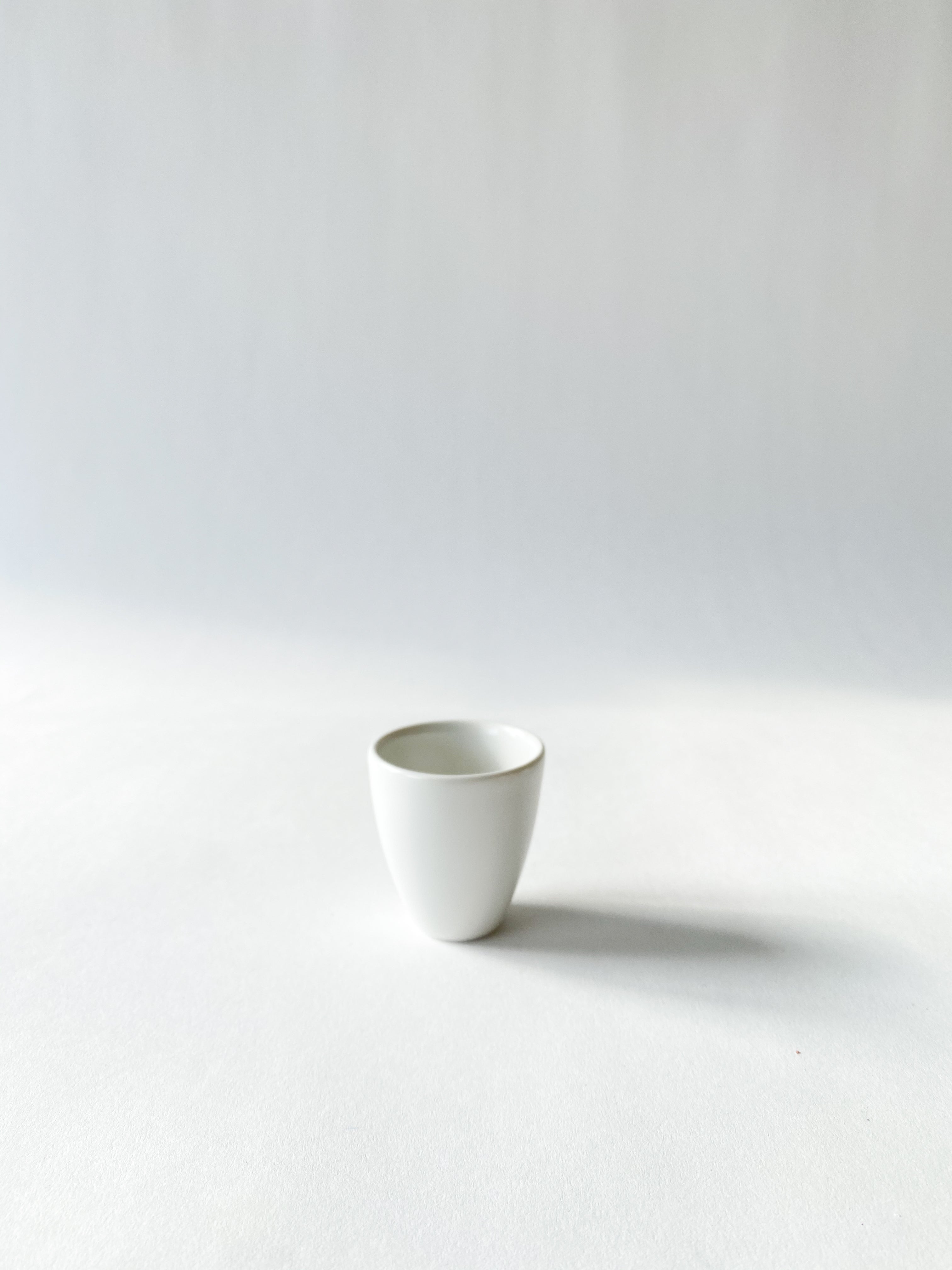White Porcelain Long Cup Small