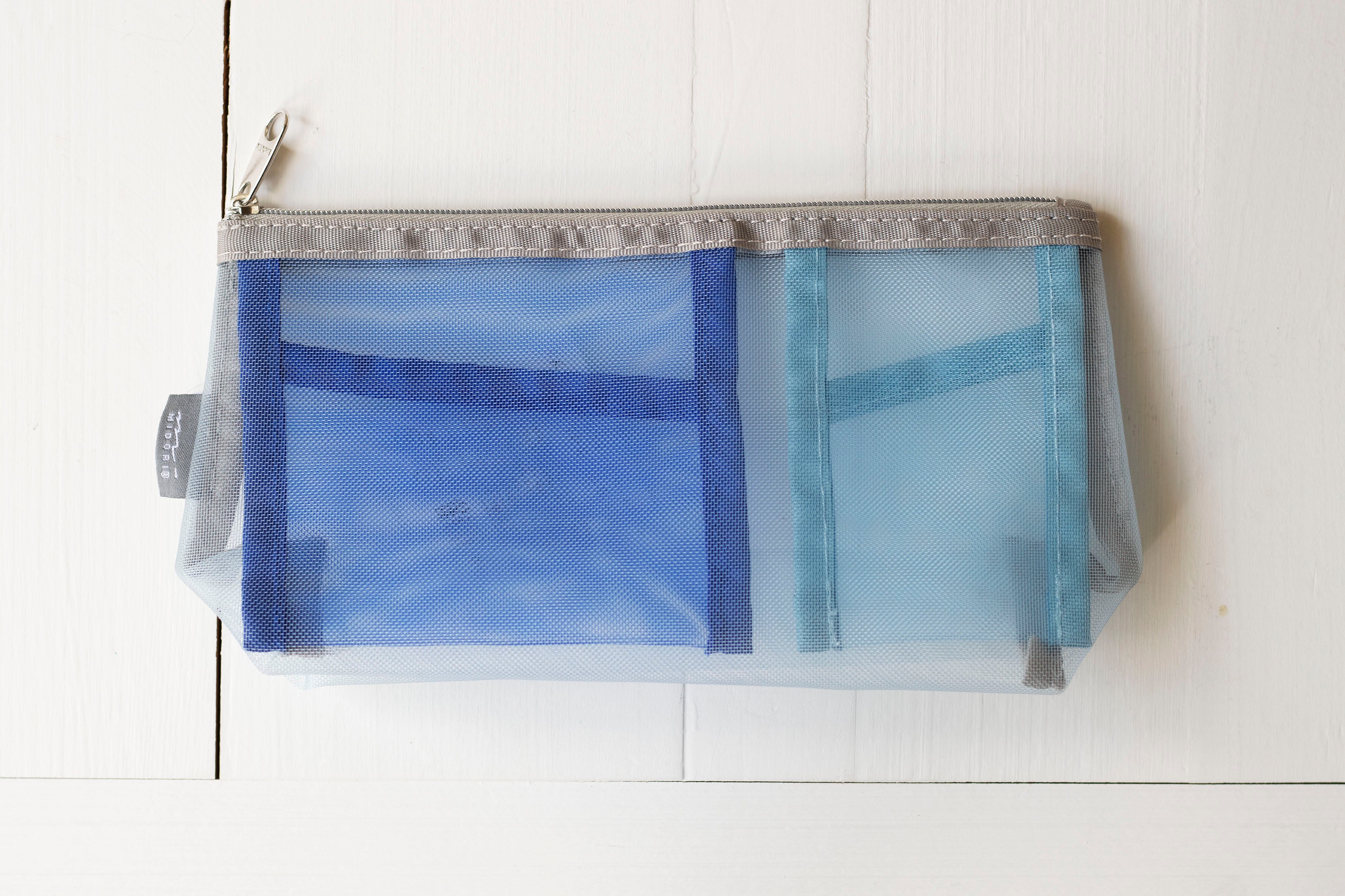 Midori Pen & Tool Mesh Pouch with Gusset - Small