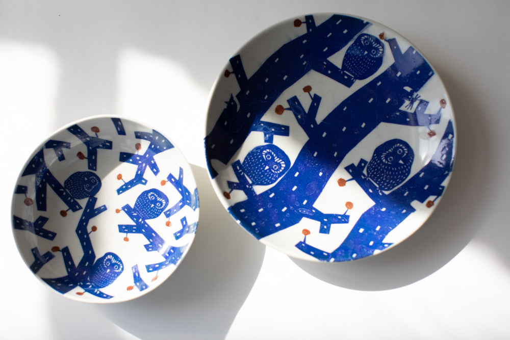Kata Kata Dish - Owls