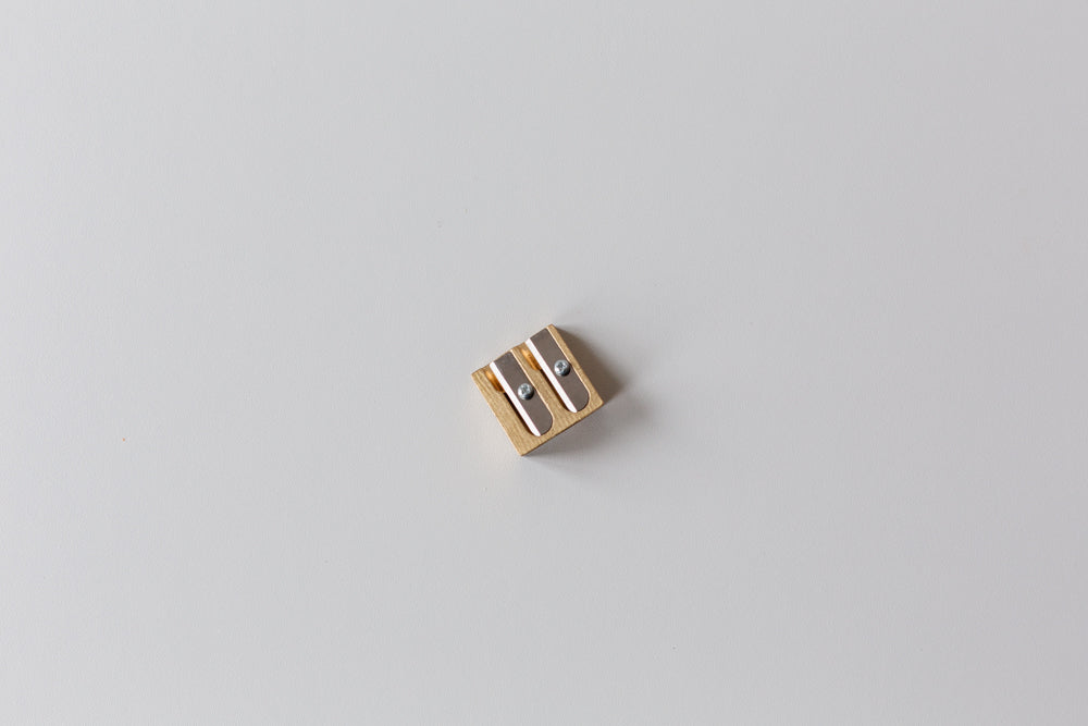 Double Wedge Brass Sharpener