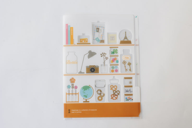 3 Pocket Clear Folder A5