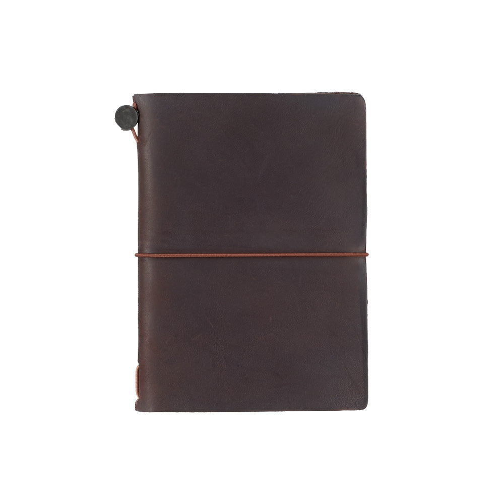 Traveler's Notebook Cover (Olive, Brown, Camel, Blue, Black) - Passport Size