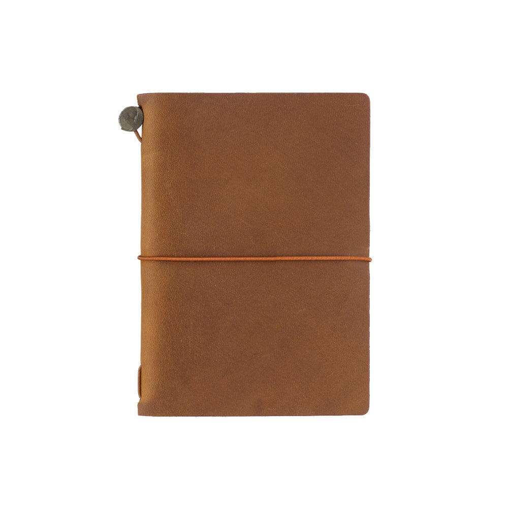 Traveler's Notebook Cover (Olive, Brown, Camel, Blue, Black) - Passport Size