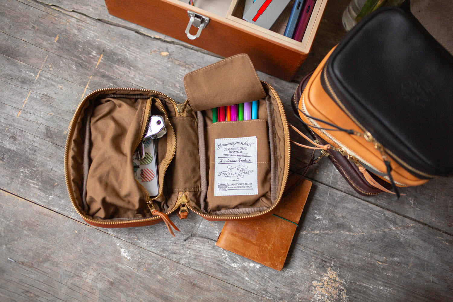 Leather Utility Case - Dark Brown