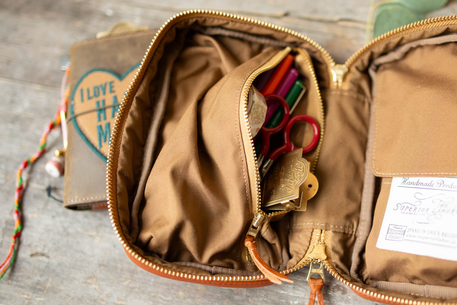 Leather Utility Case - Light Brown