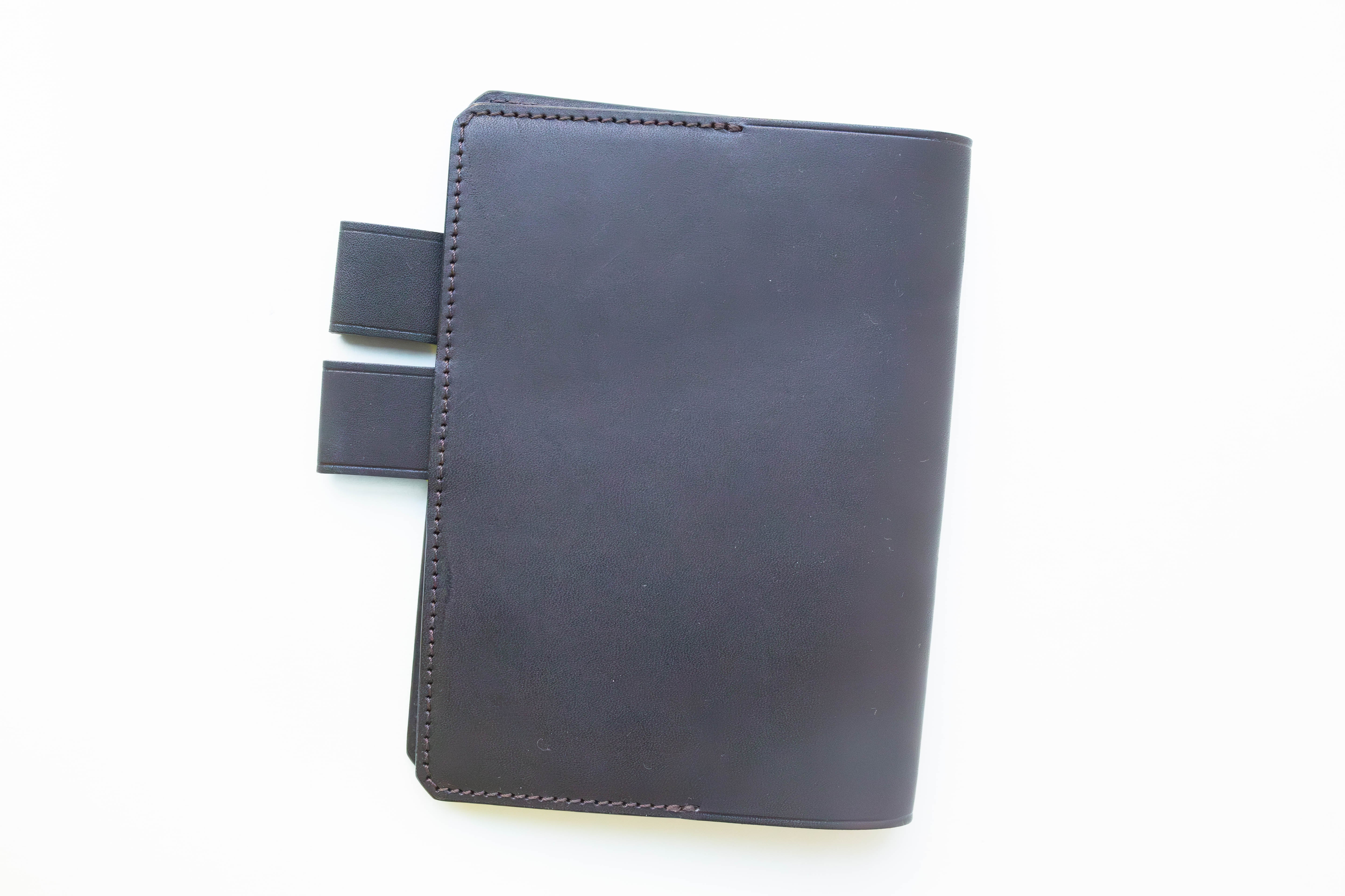 A6 Leather Note Keeper *Stamped Series* - Black