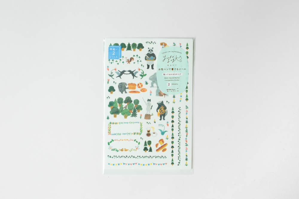 Yuru Log Stickers - 2 Sheets