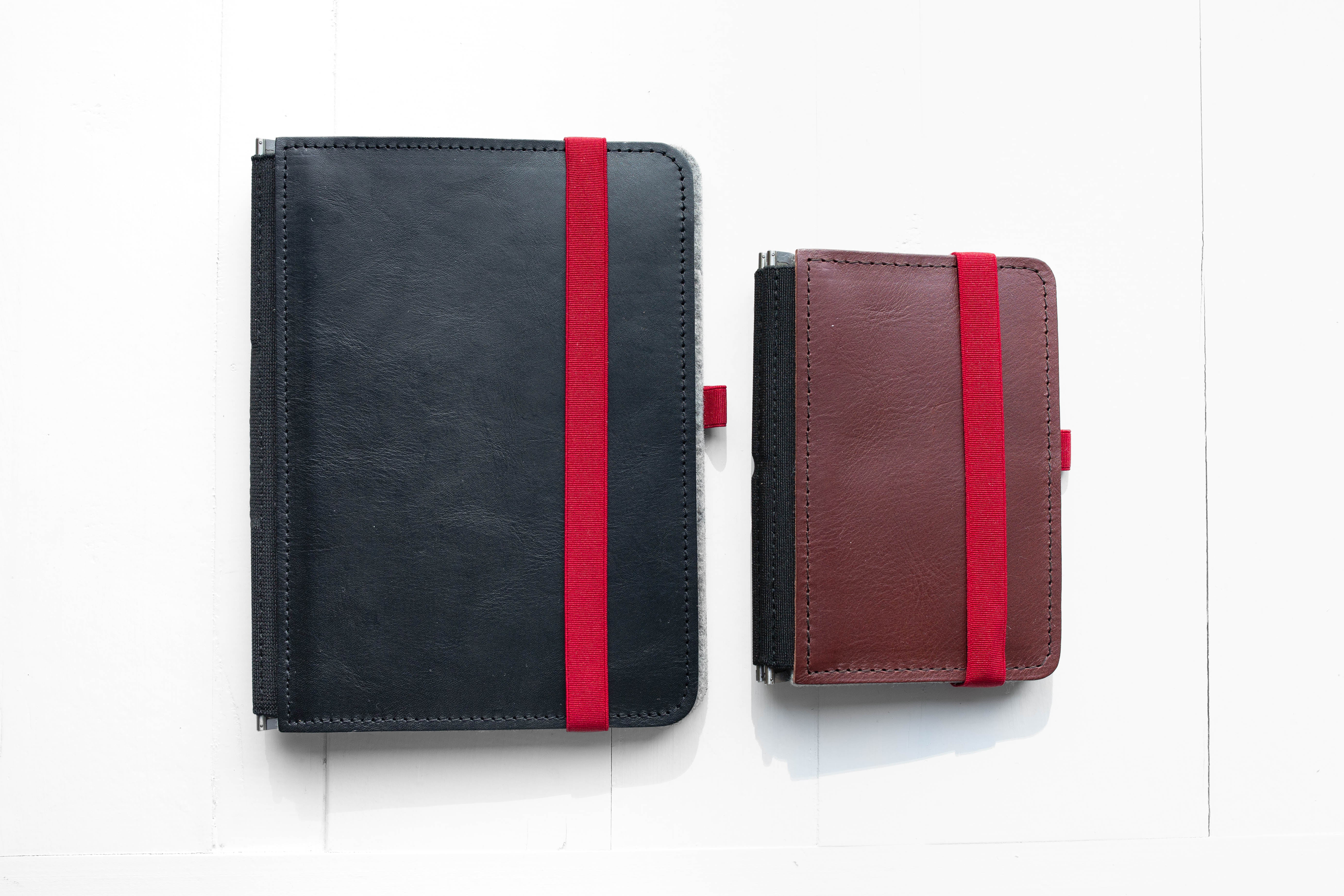 Taschenbegleiter LTD_022 - A5 Medium (Black/Light Grey/Red)