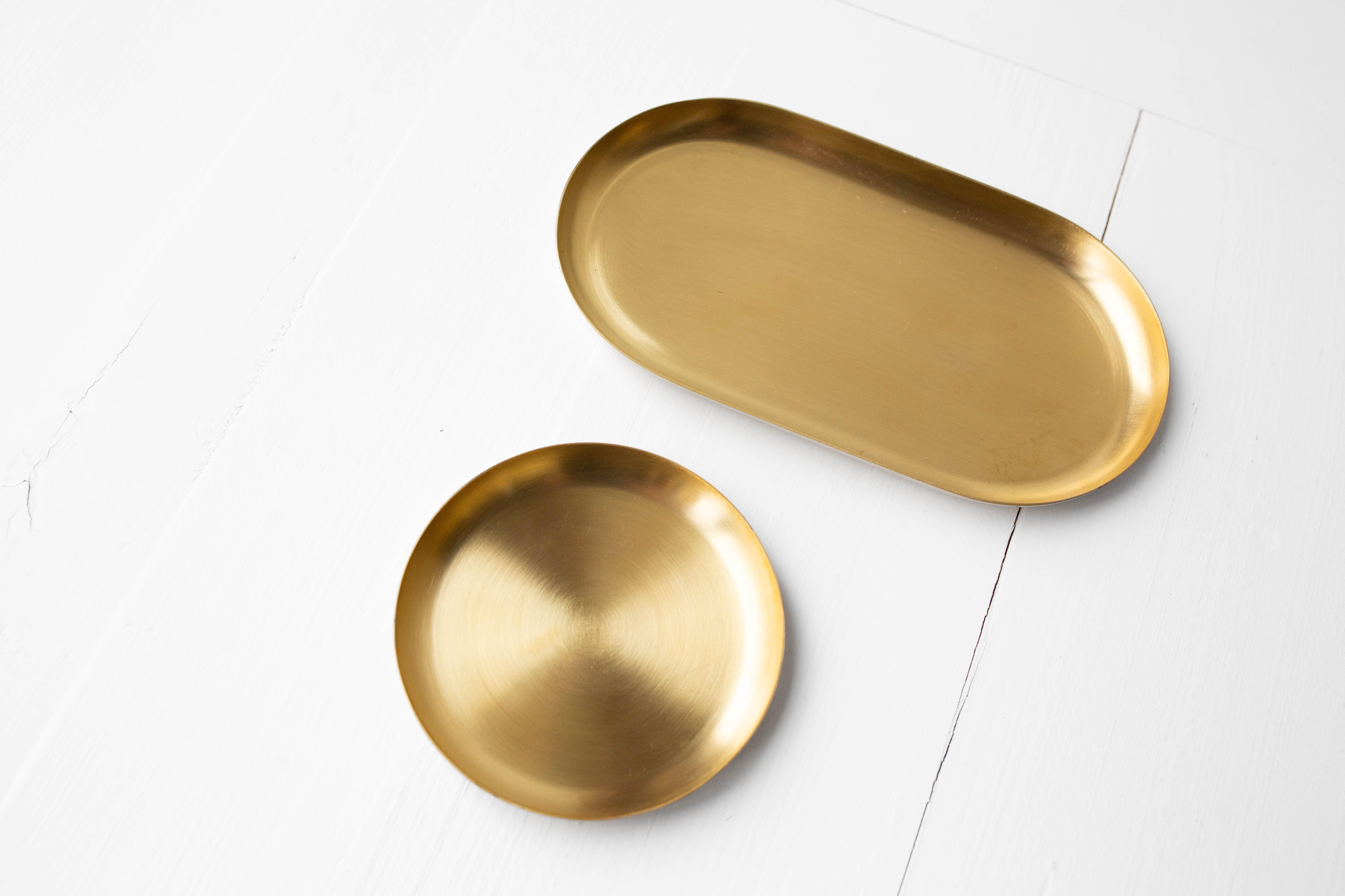 Basho Tray - Brass