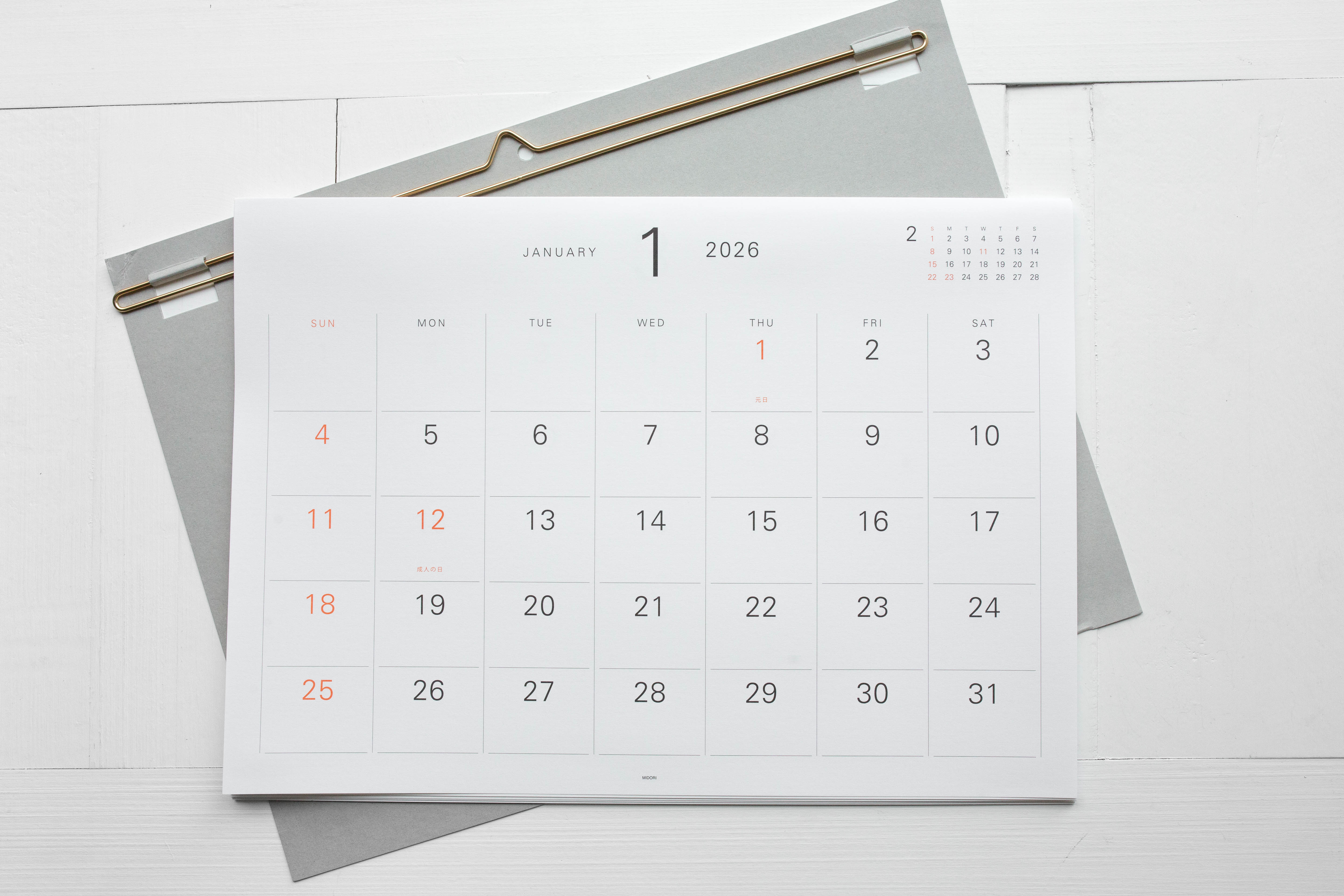 2026 Hanger Calendar & Refill