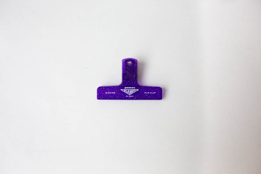 Penco Clampy Clip - Clear / Glitter Plastic