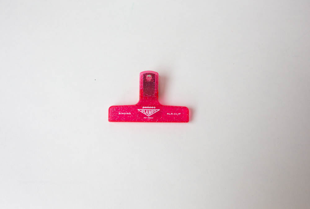 Penco Clampy Clip - Clear / Glitter Plastic