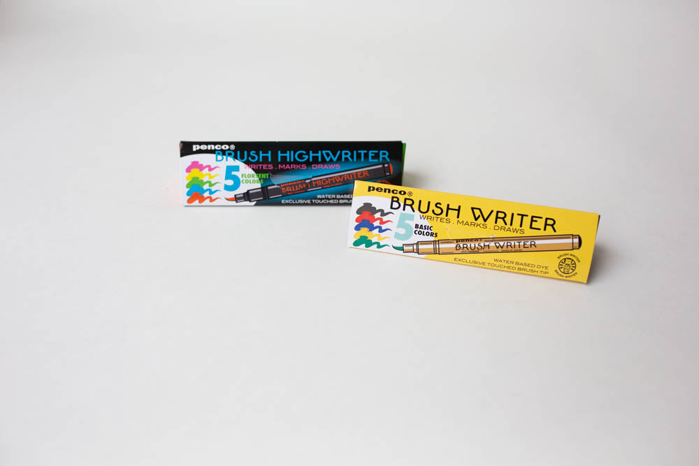 'Brush Writer' Highlighter Set