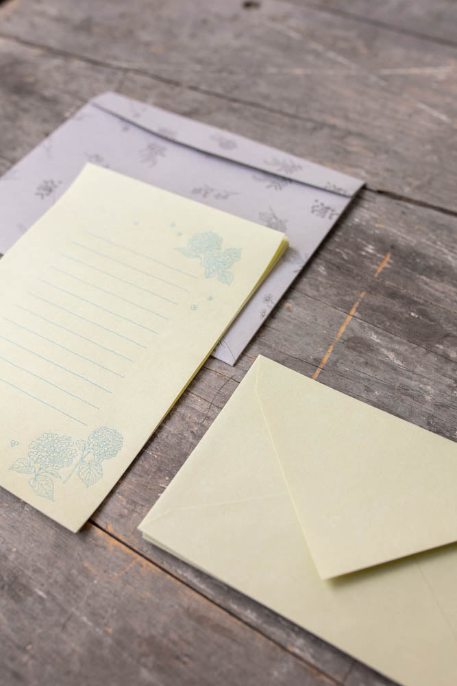 Midori Letter Set - Floral Color Washi Paper