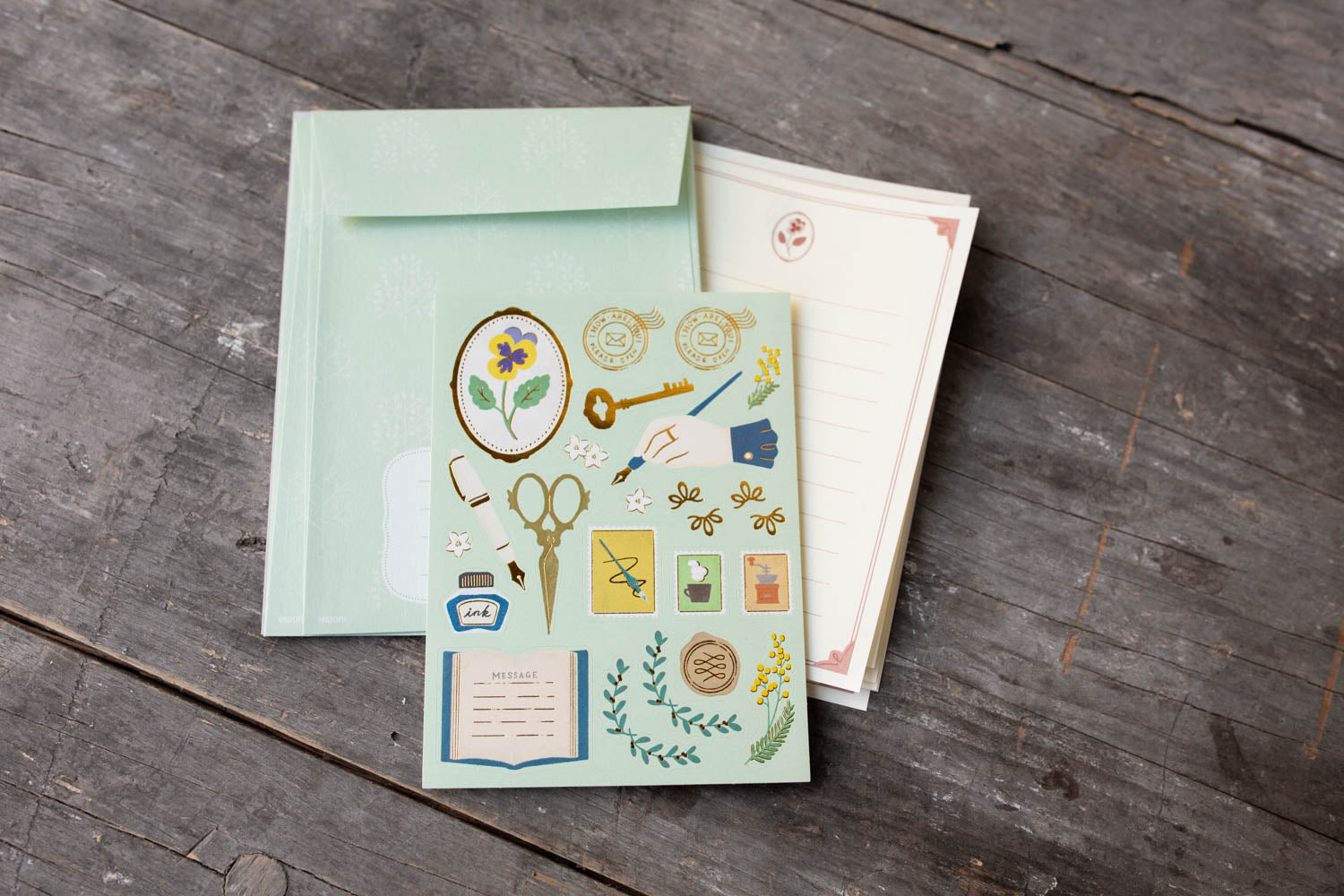 Midori Letter Set - Collage