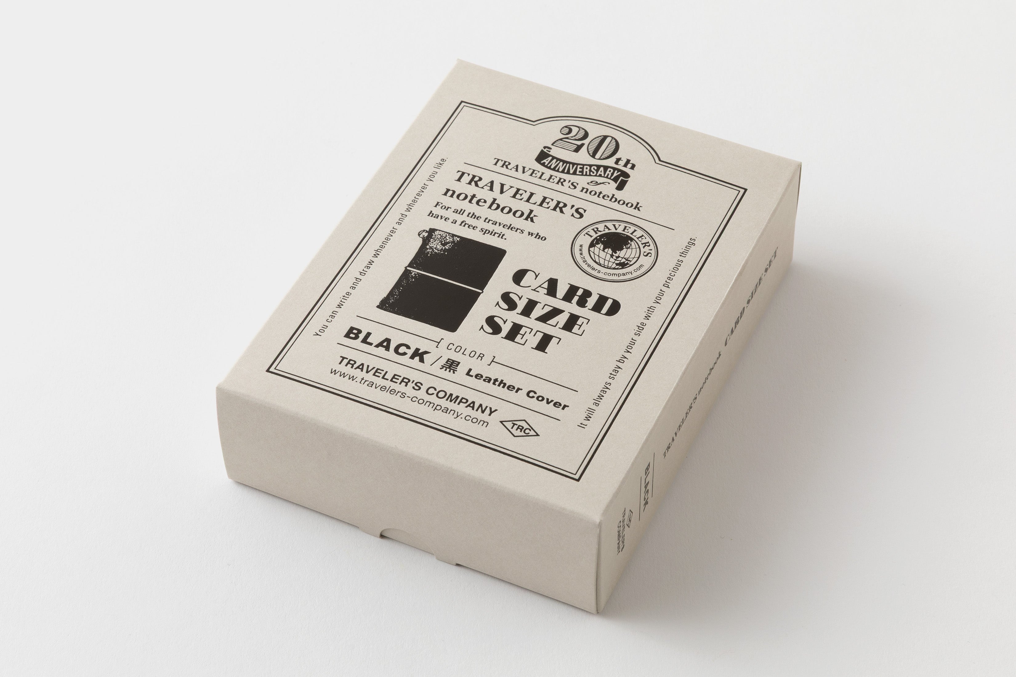 *PRE-ORDER* 20TH ANNIVERSARY of Traveler's Notebook - Card Size Set  (Black)