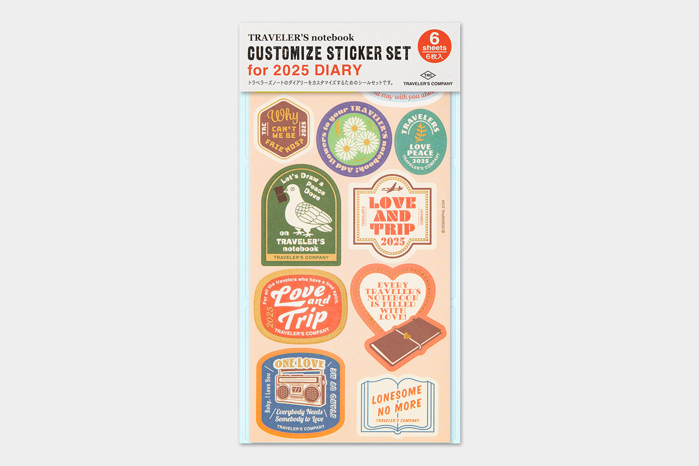 2025 CUSTOMIZED STICKER SET FOR DIARY