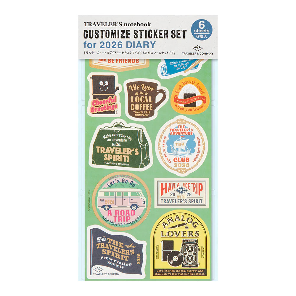 2026 CUSTOMIZED STICKER SET FOR DIARY