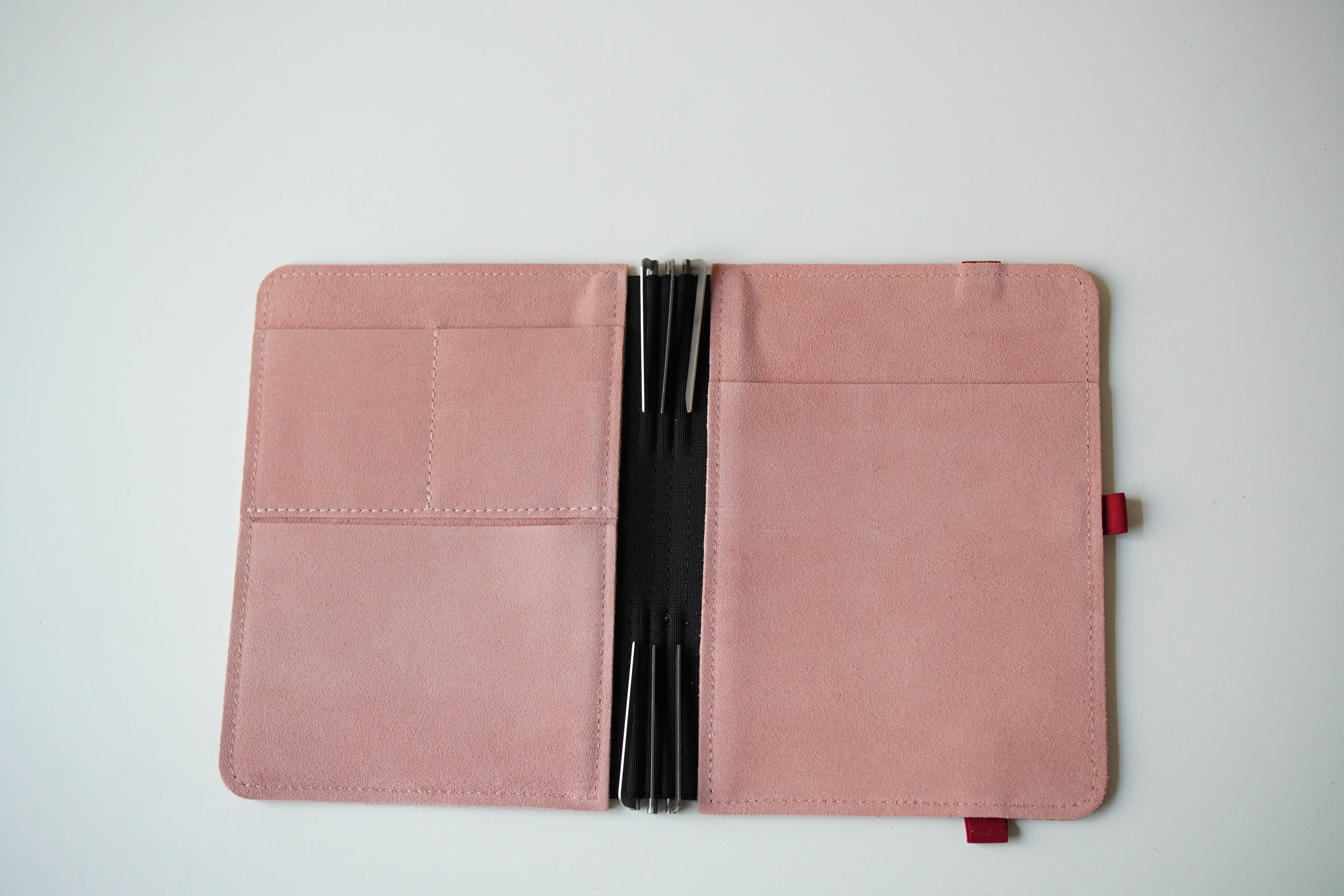 Taschenbegleiter LTD 035 - A5 Medium (Coral Red/Antic Rose/Red)