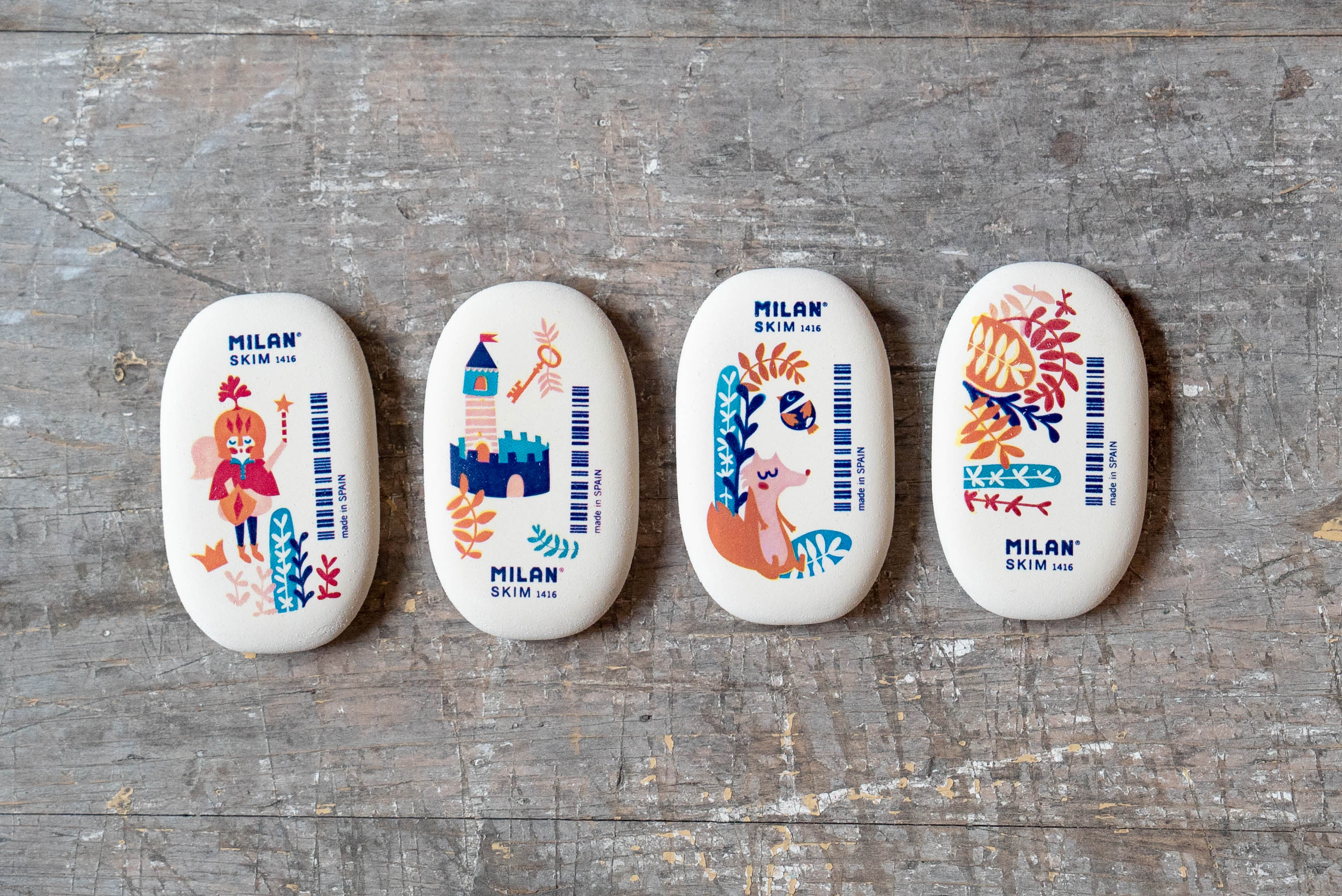MILAN Flexible 1416 Erasers (Story time series)