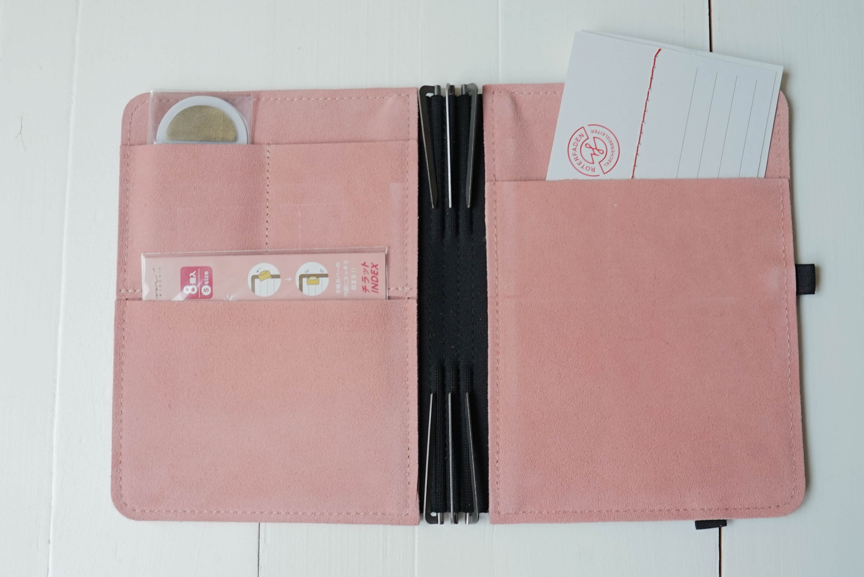 Taschenbegleiter DL 23 - A5 Medium (Purple/Antic rose/Black)