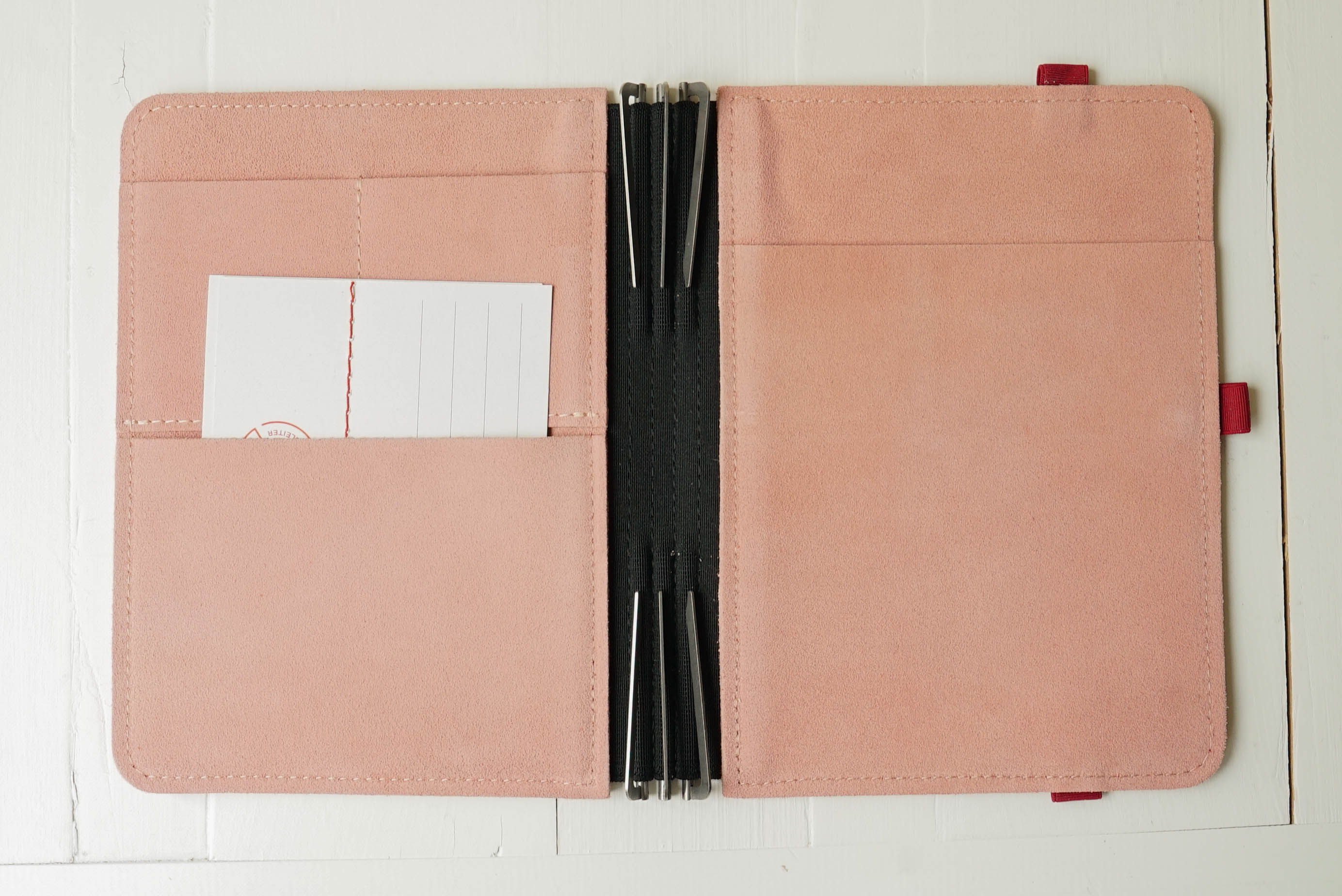 Taschenbegleiter LTD 035 - A5 Medium (Coral Red/Antic Rose/Red)